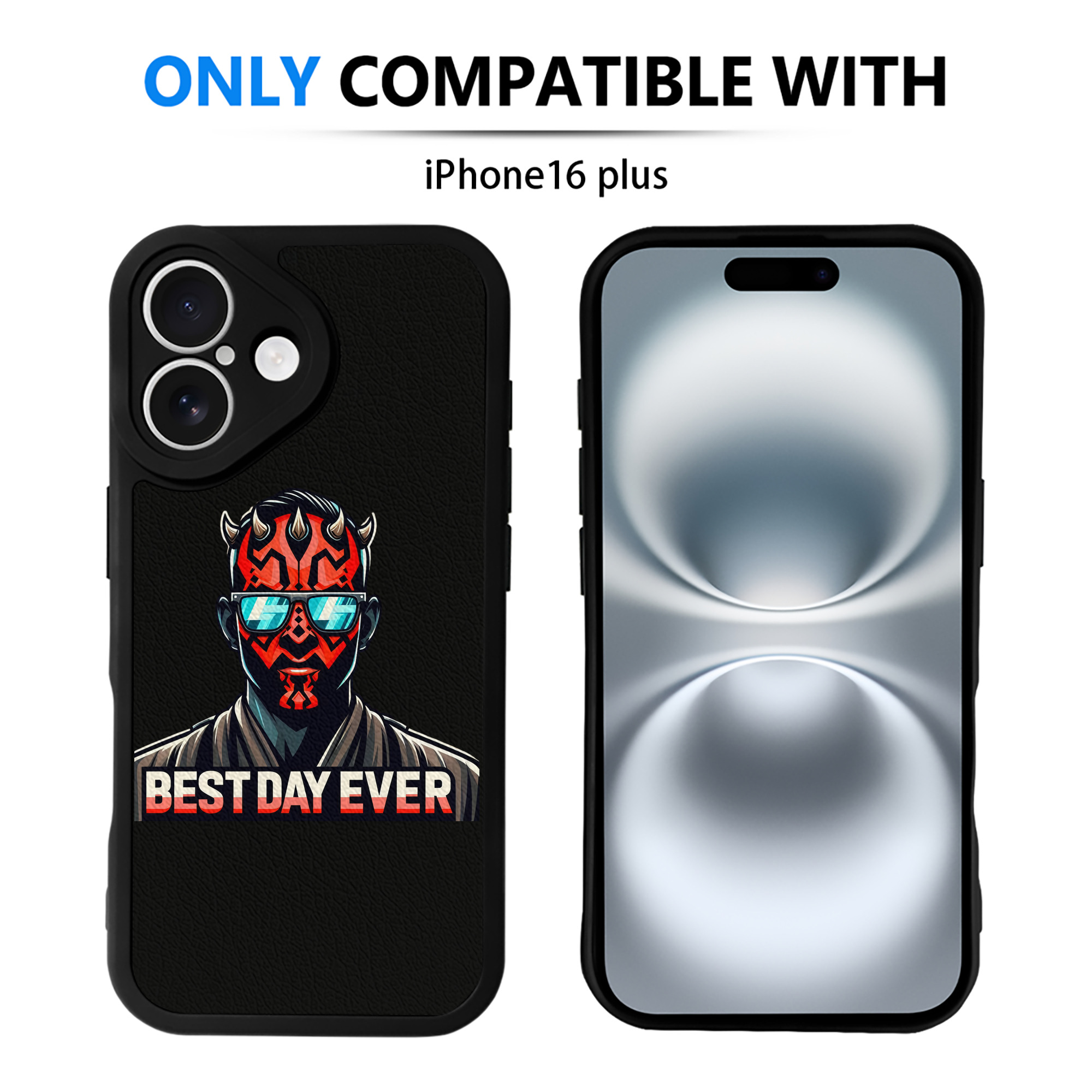 （画像用） スター・ウォーズ Star Wars 【iPhone 16シリーズ対応】シリコンスマホケース（レザー調） 材質：シリコン